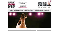 Desktop Screenshot of njstateopera.org